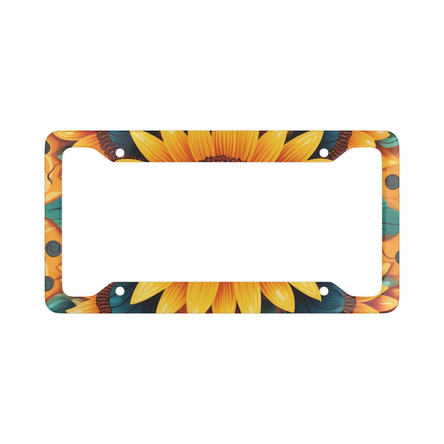 Sunflower License Plate Frame