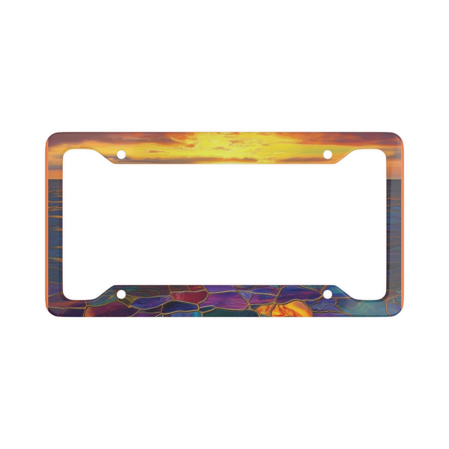 Sunset License Plate Frame