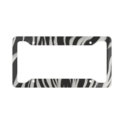 Zebra Pattern License Plate Frame