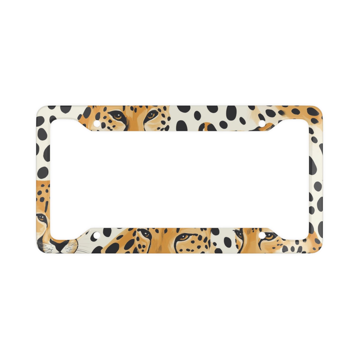 Cheetahs Watching License Plate Frame