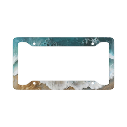 Sand & Ocean Waves License Plate Frame