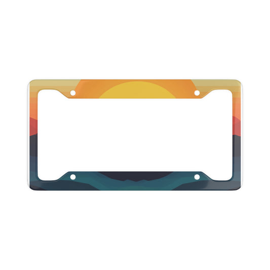 Colorful Sunrise License Plate Frame