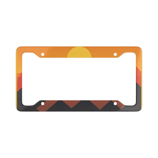 Earthy Sunrise License Plate Frame