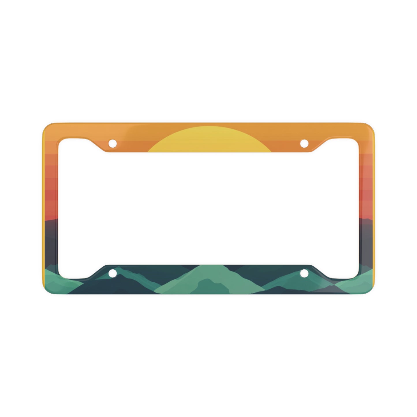 Sunrise Over Mountains License Plate Frame