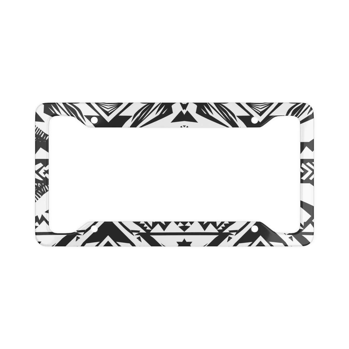 Hawaii Black & White Print License Plate Frame